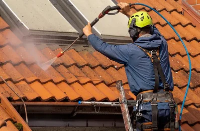 Démoussage et hydrofuge de toiture à Arro